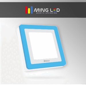 LED Dual Color Square Panel Light – Cool + Blue