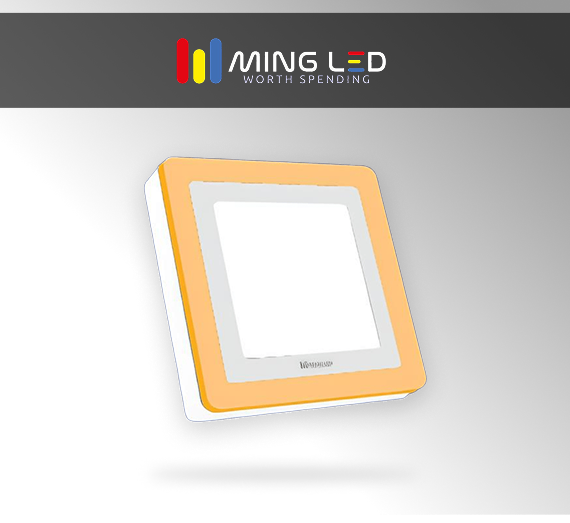 LED Dual Color Square Panel Light – Cool + Warm
